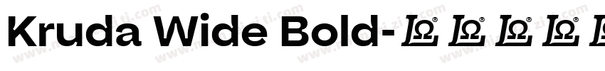Kruda Wide Bold字体转换
